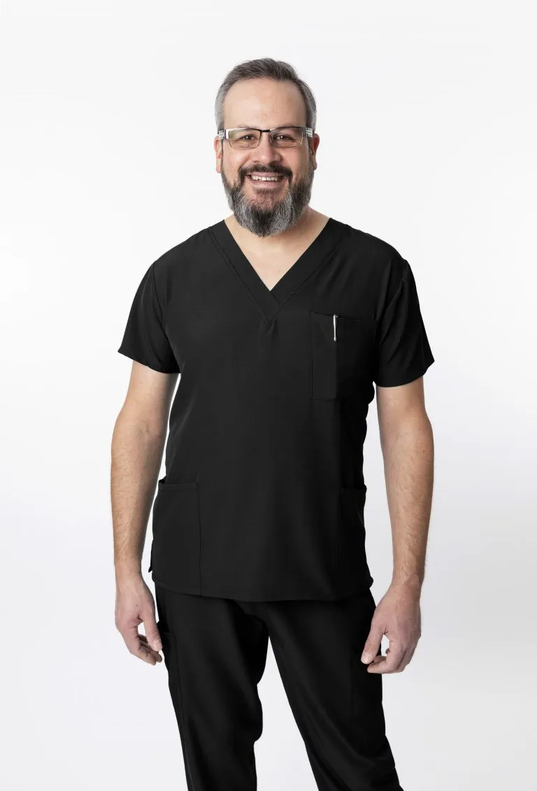 1202 Greentown 4Flex Unisex Scrub Top