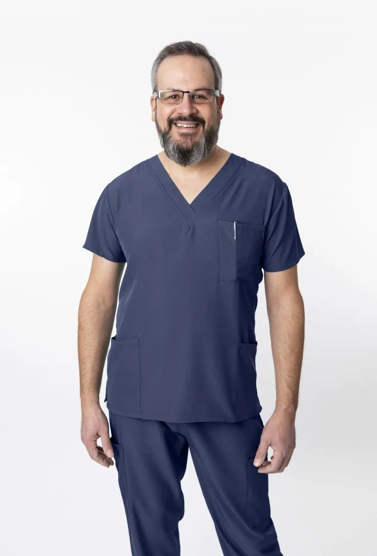 1202 Greentown 4Flex Unisex Scrub Top