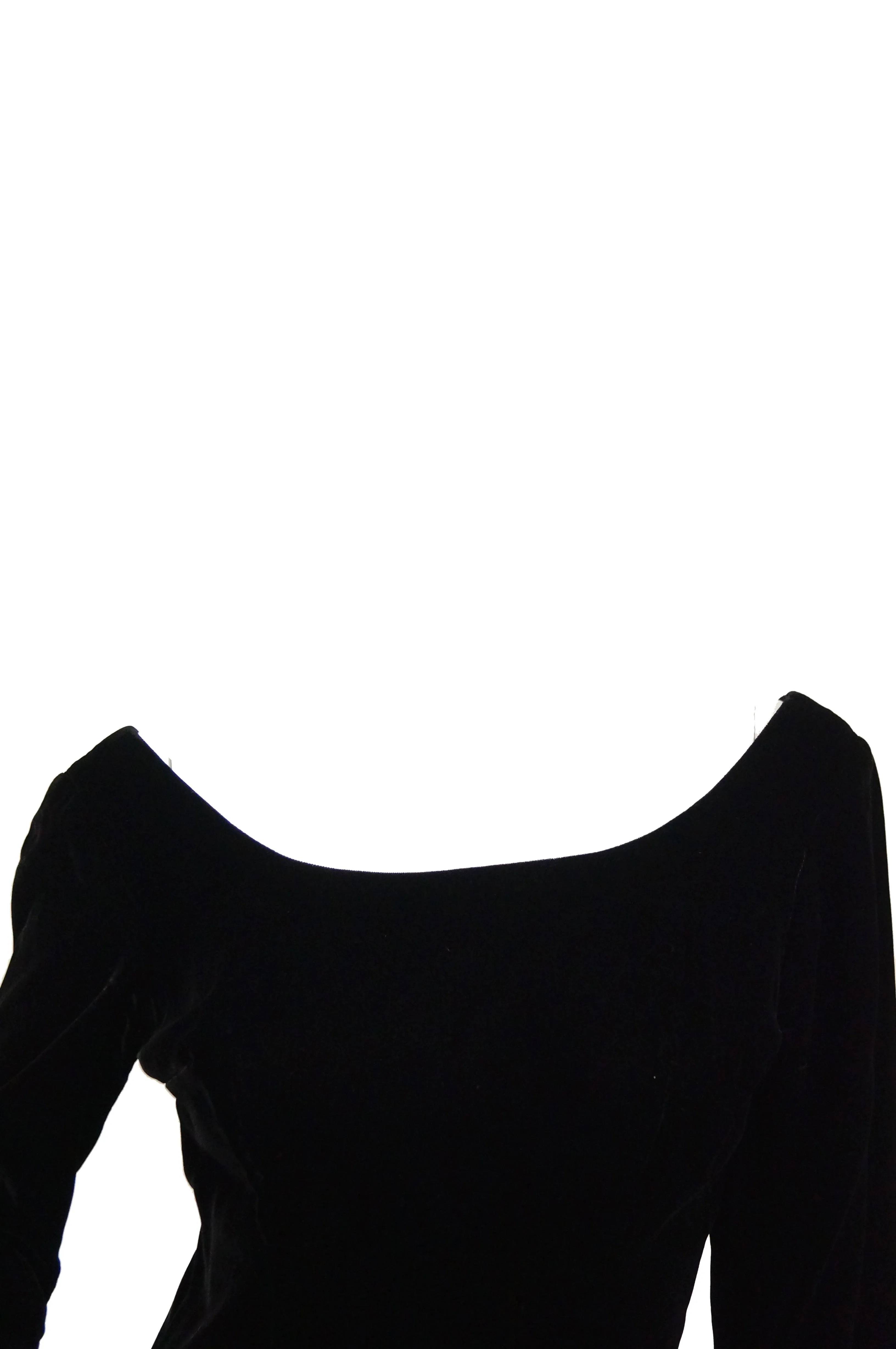 1950s Suzy Perette Black Velvet Fox Trim Cocktail Dress