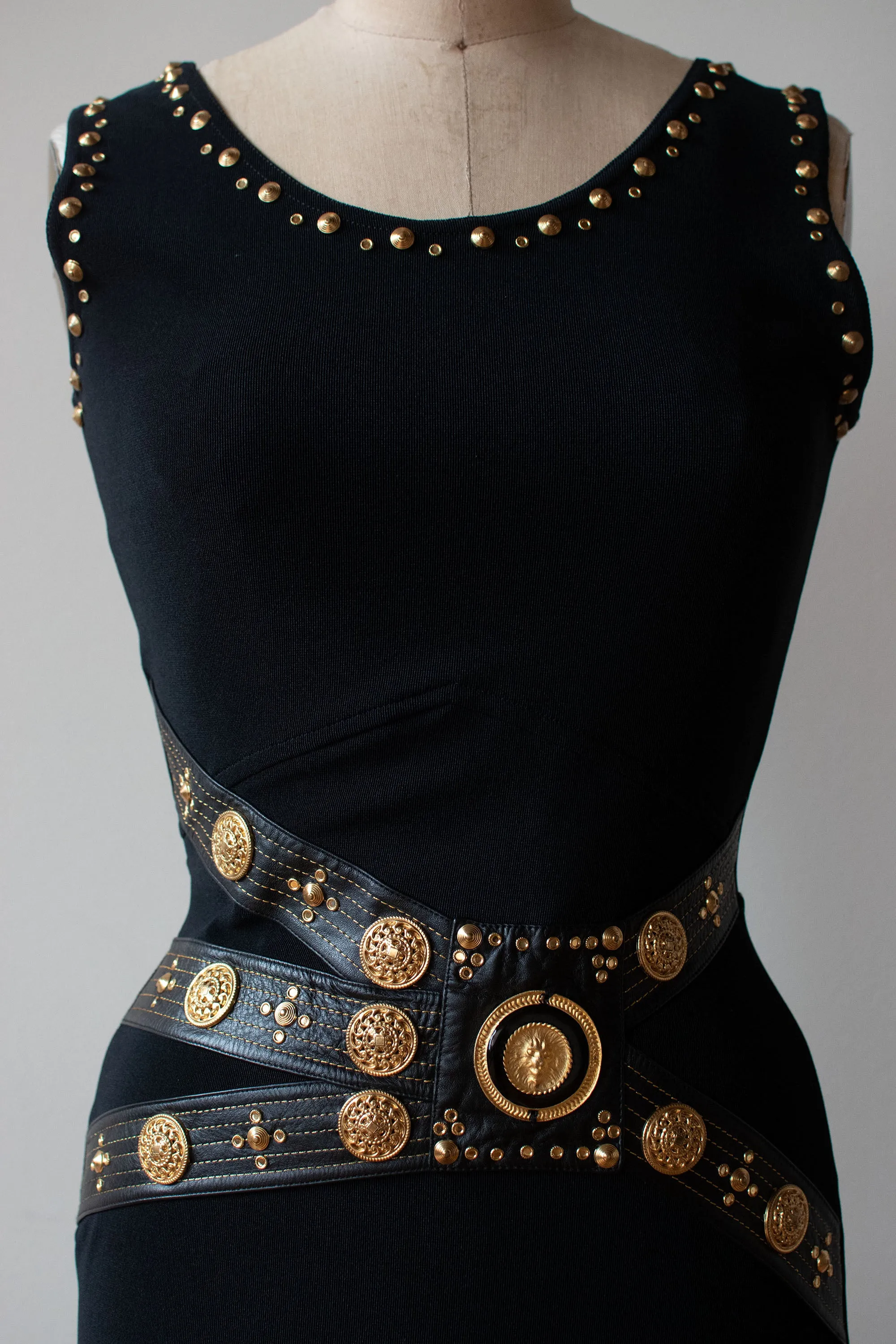 1990s Studded Dress