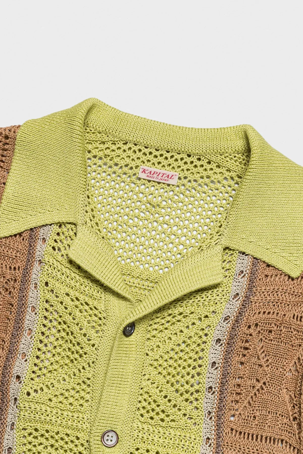 7G Crochet Knit TENNESSEE Aloha Polo - Lime