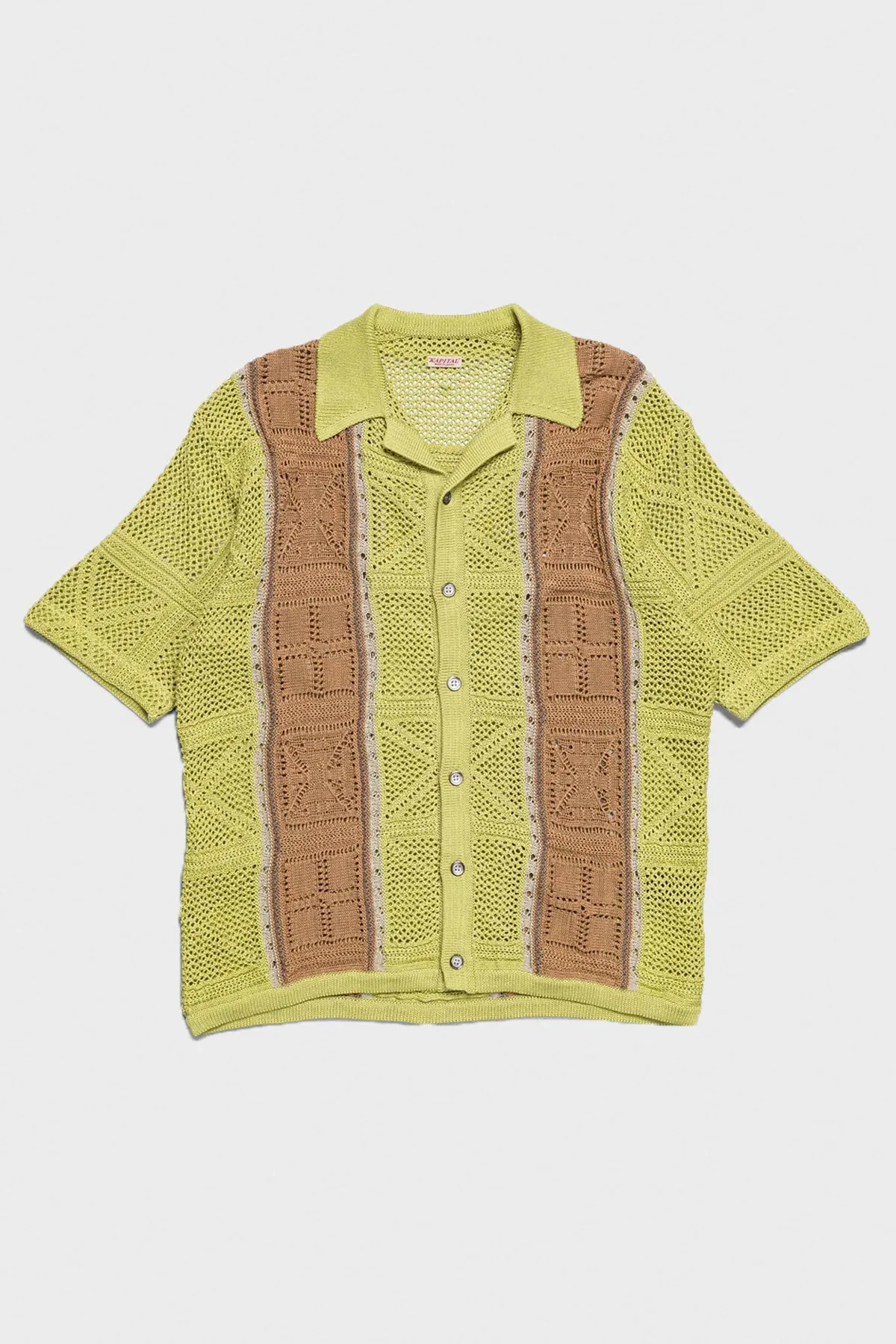 7G Crochet Knit TENNESSEE Aloha Polo - Lime