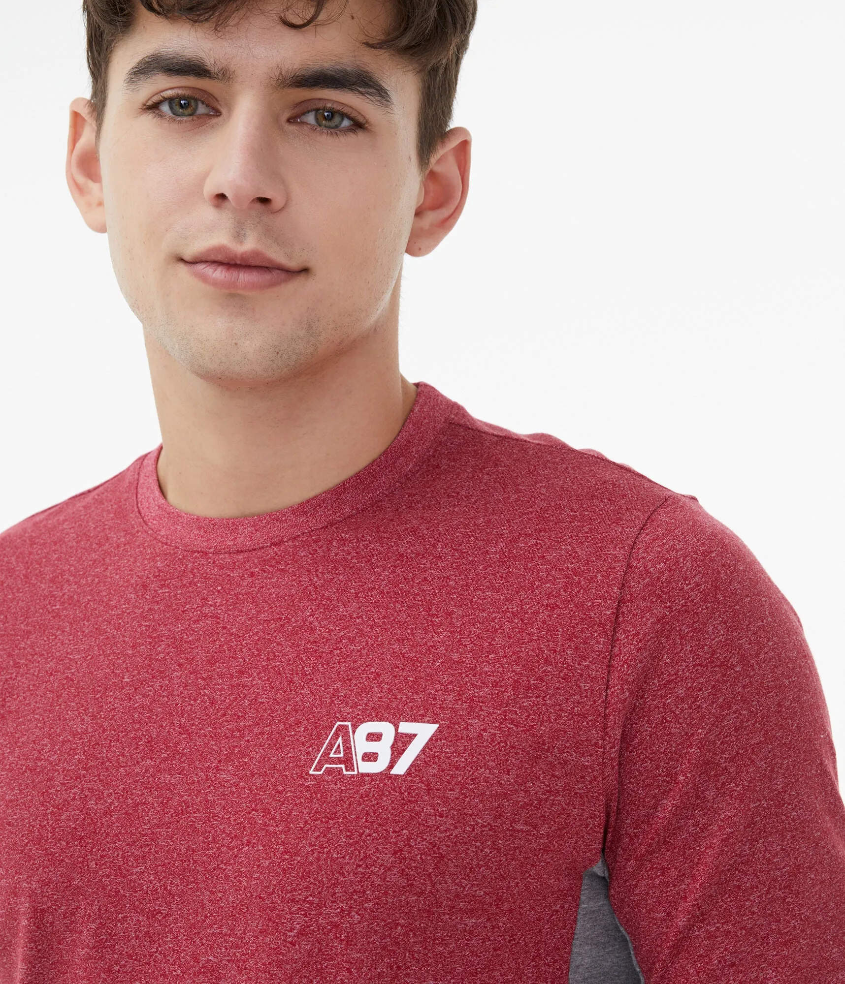 Aeropostale Long Sleeve A87 Stretch Graphic Tee