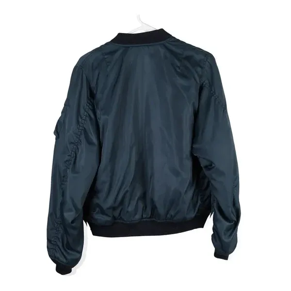 Age 12-14 MA-1 Royallino Reversible Bomber Jacket - Large Blue Polyester