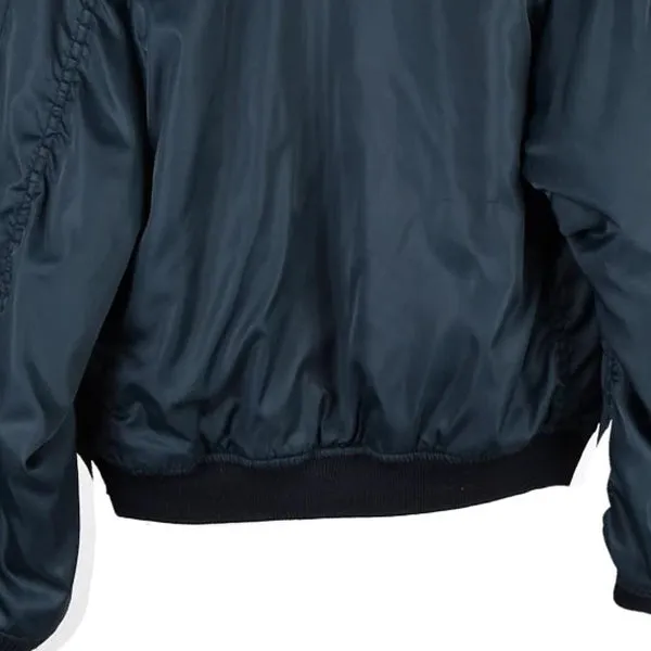 Age 12-14 MA-1 Royallino Reversible Bomber Jacket - Large Blue Polyester