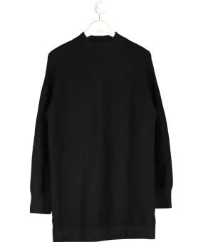 ALB Anne Louise Black Ribbed Sweater Dress UK S