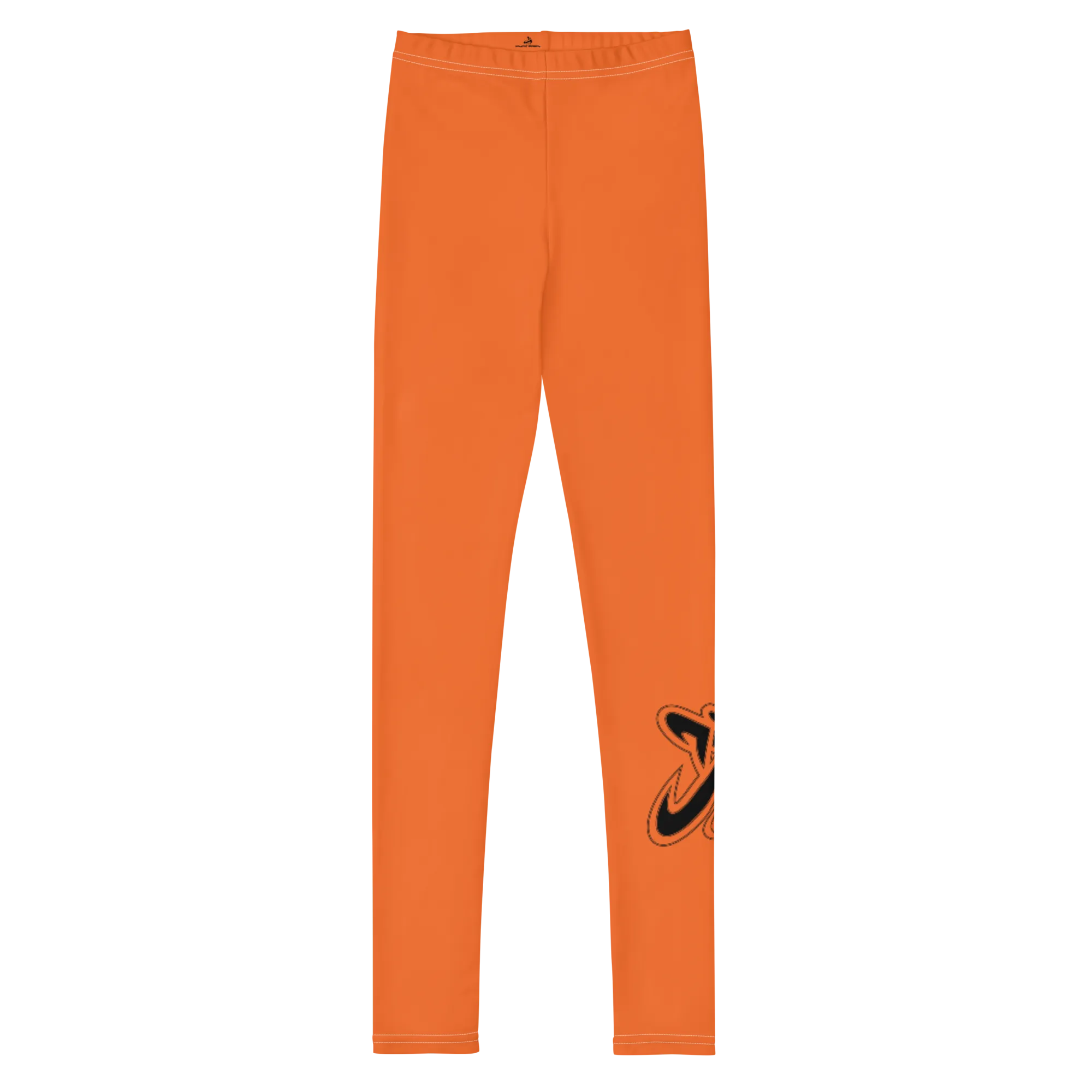 Athletic Apparatus Orange Black logo White stitch V3 Youth Leggings