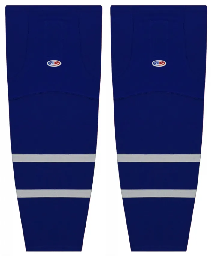 Athletic Knit (AK) HS2100-332 2021 Toronto Maple Leafs Reverse Retro Royal Blue Mesh Ice Hockey Socks