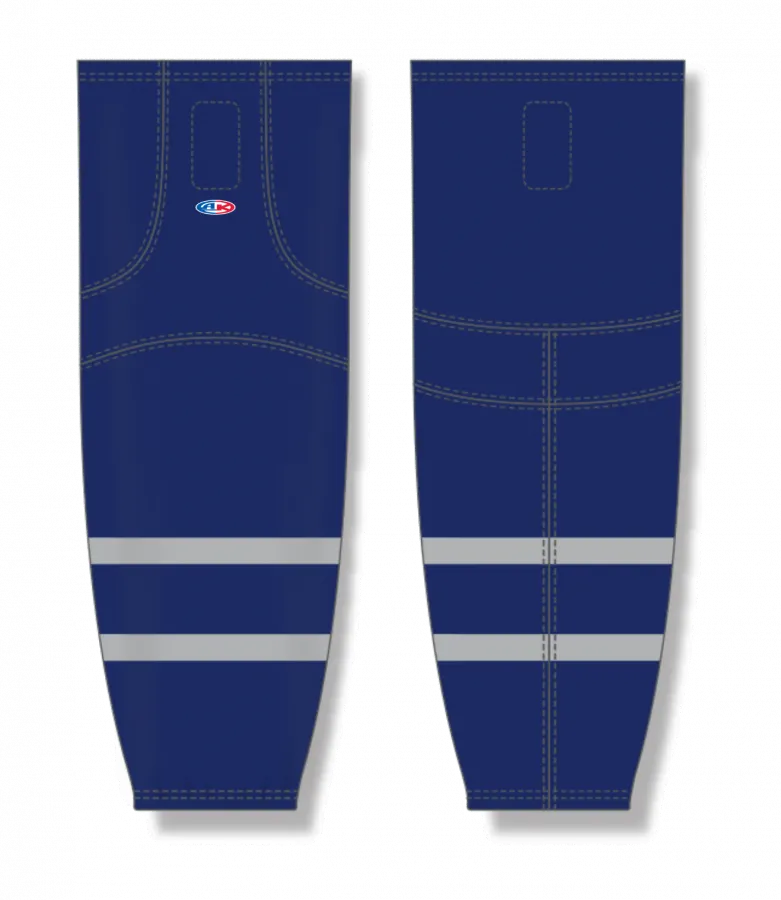 Athletic Knit (AK) HS2100-332 2021 Toronto Maple Leafs Reverse Retro Royal Blue Mesh Ice Hockey Socks