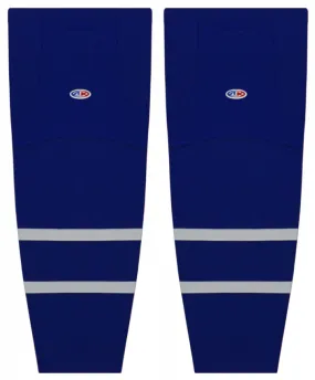 Athletic Knit (AK) HS2100-332 2021 Toronto Maple Leafs Reverse Retro Royal Blue Mesh Ice Hockey Socks