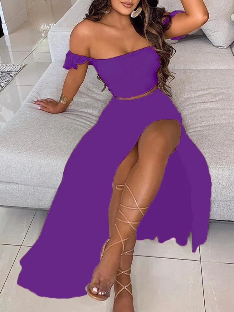 Bohemian Long Dress with Slit