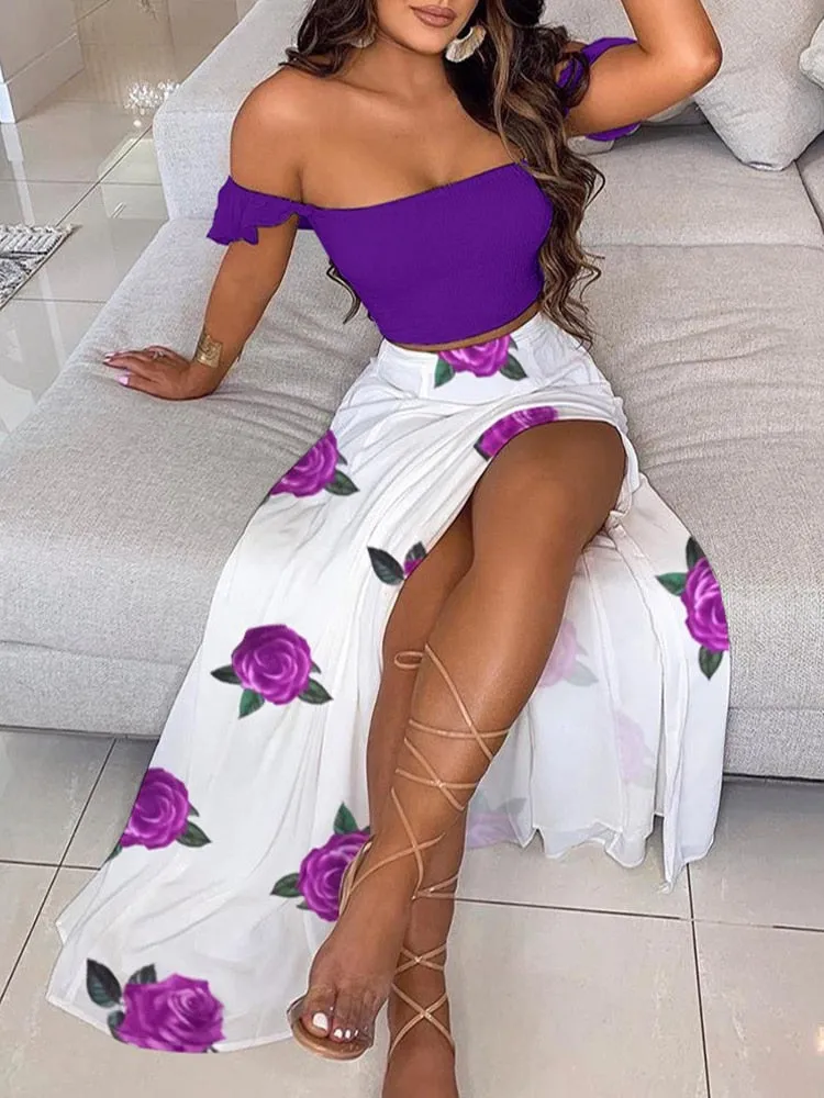 Bohemian Long Dress with Slit