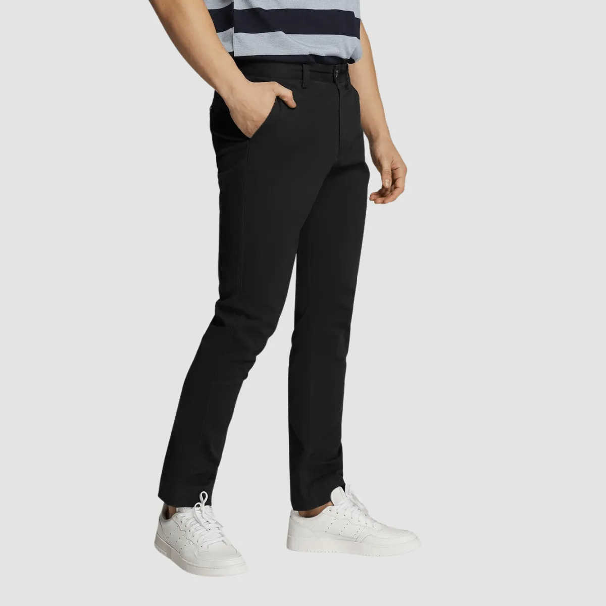 Boulvandre Mens Urban Behaviour Chino Pants in Black