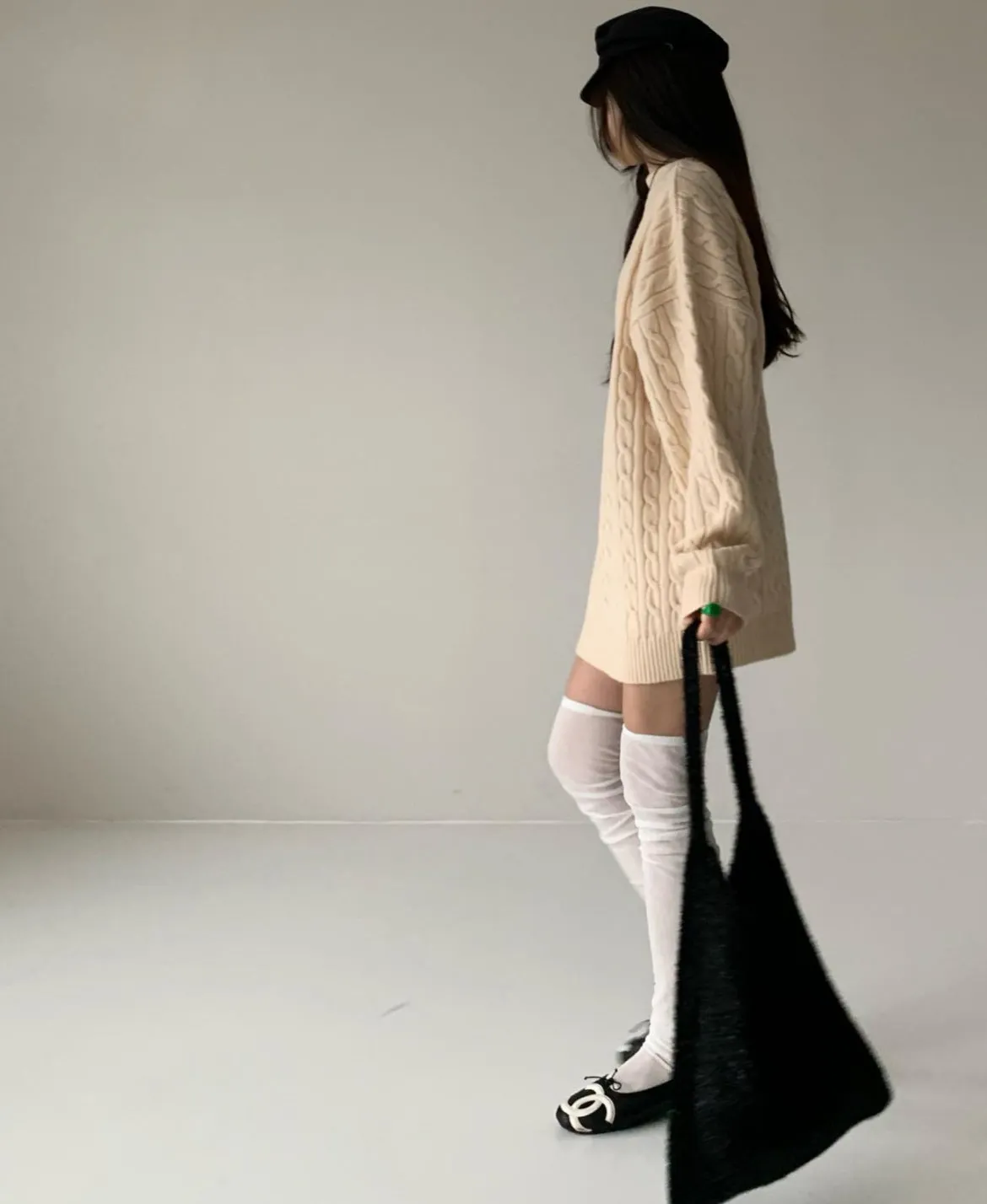 CABLE KNIT DRESS