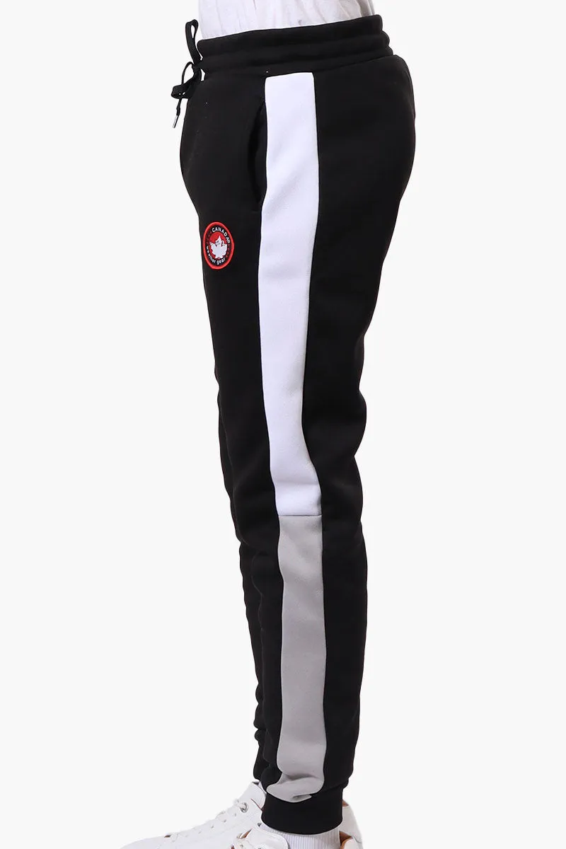 Canada Weather Gear Side Stripe Colour Block Joggers - Black