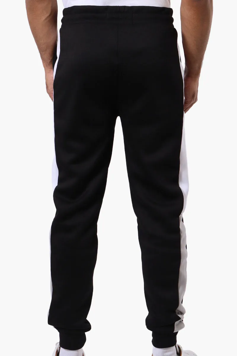 Canada Weather Gear Side Stripe Colour Block Joggers - Black