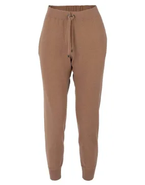 Caramel Cashmere Ribbed Joggers