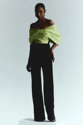 Contrast Off Shoulder Jumpsuit