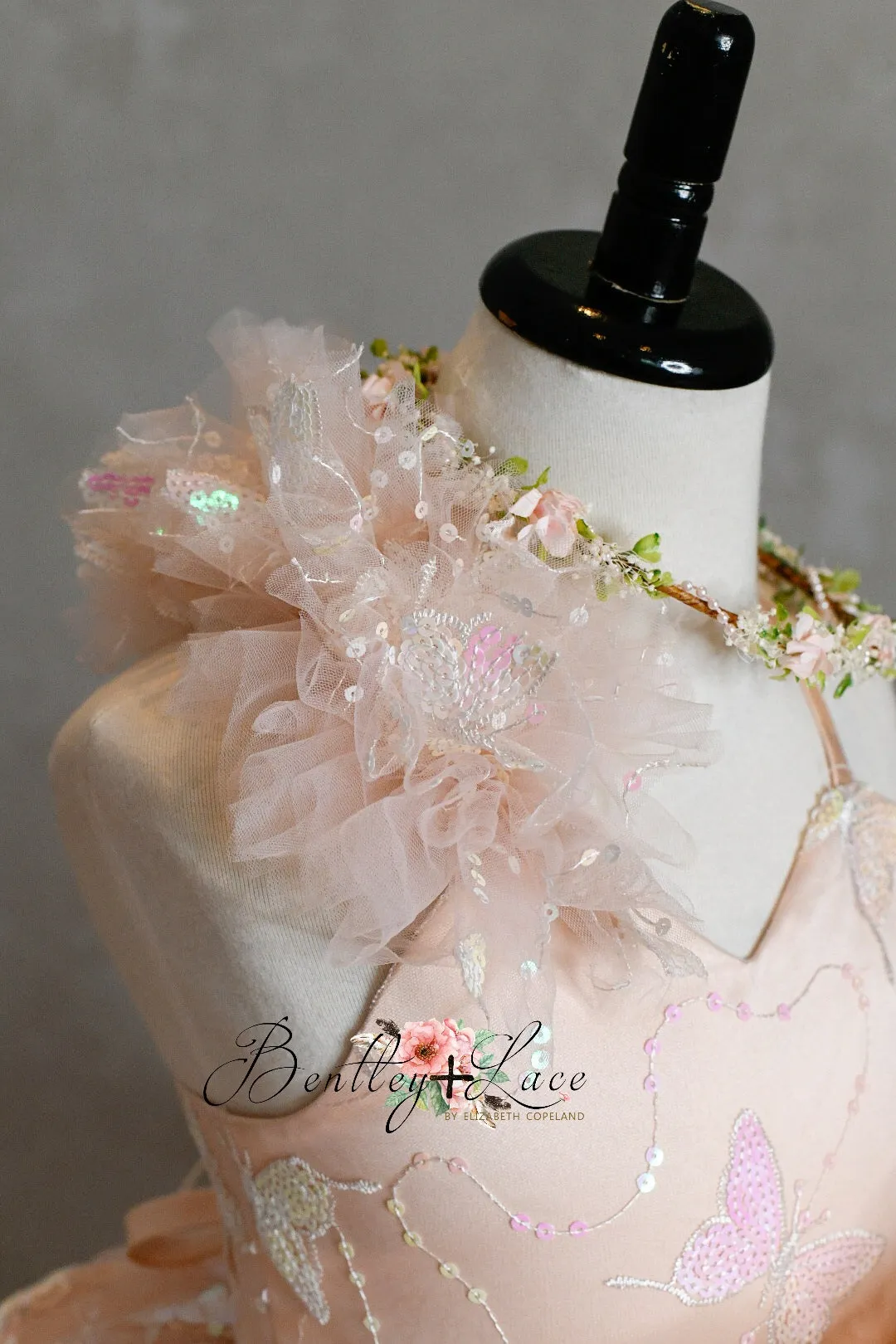 Couture Rental Gown "Anastasia"- High Low Length Dress (4 Year - Petite 5 Year)