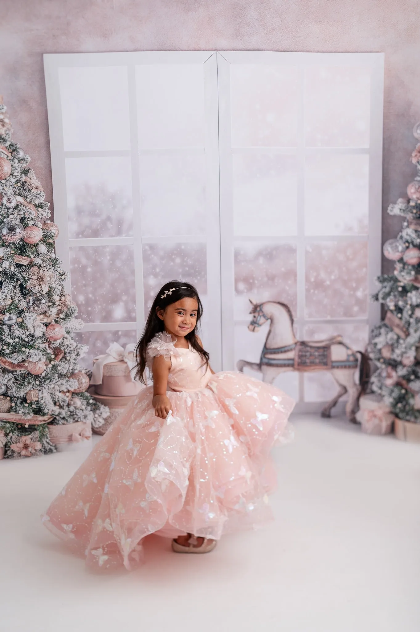 Couture Rental Gown "Anastasia"- High Low Length Dress (4 Year - Petite 5 Year)