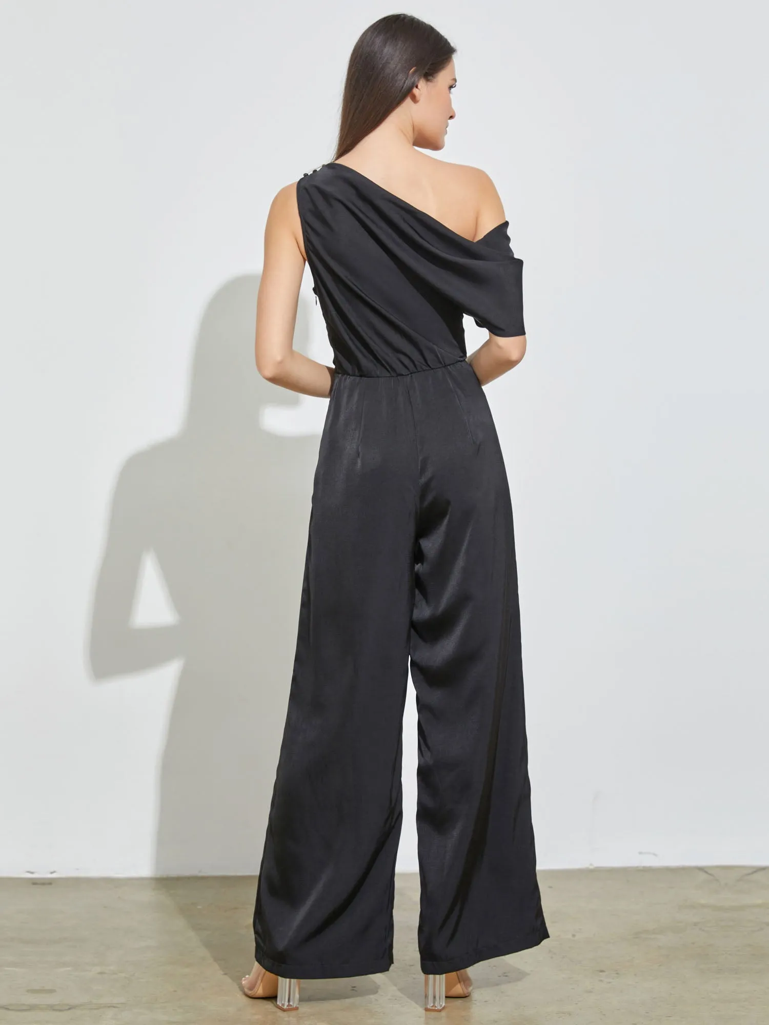 Do Be Draped Shoulder Jumpsuit - Brands We Love