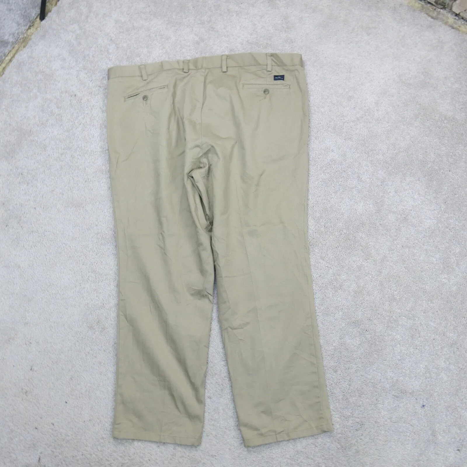 Dockers Mens Chino Pant Wide Leg Classic Fit Cotton Pockets Khaki Size W48XL32