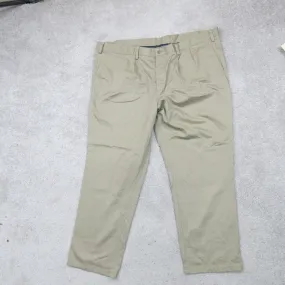 Dockers Mens Chino Pant Wide Leg Classic Fit Cotton Pockets Khaki Size W48XL32