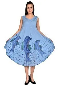 Dolphin print umbrella dress