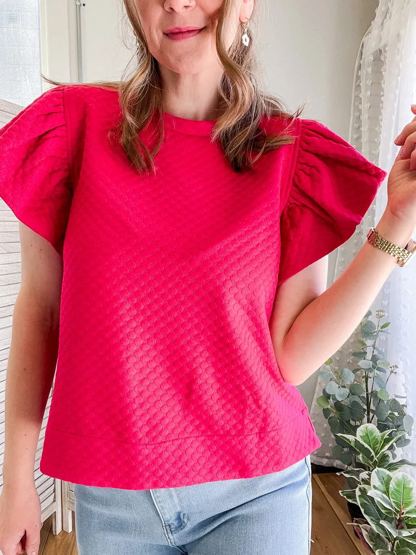 Embossed Textured Top