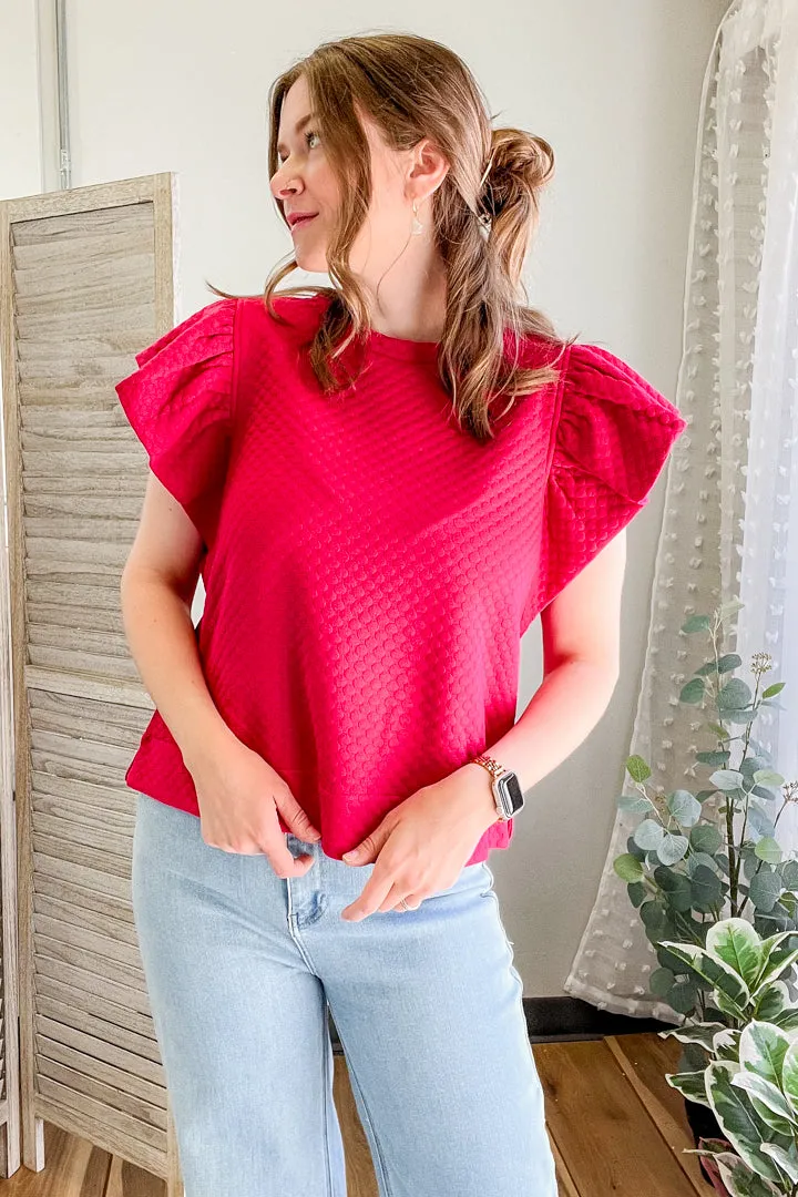 Embossed Textured Top