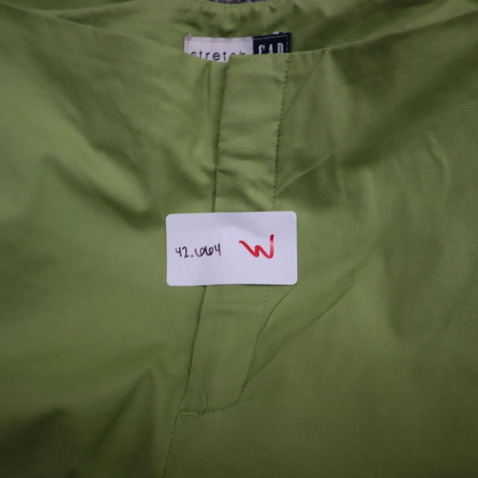 GAP Womens Skinny Ankle Chino Pants Mid Rise Pockets Flat Front Green Size 4