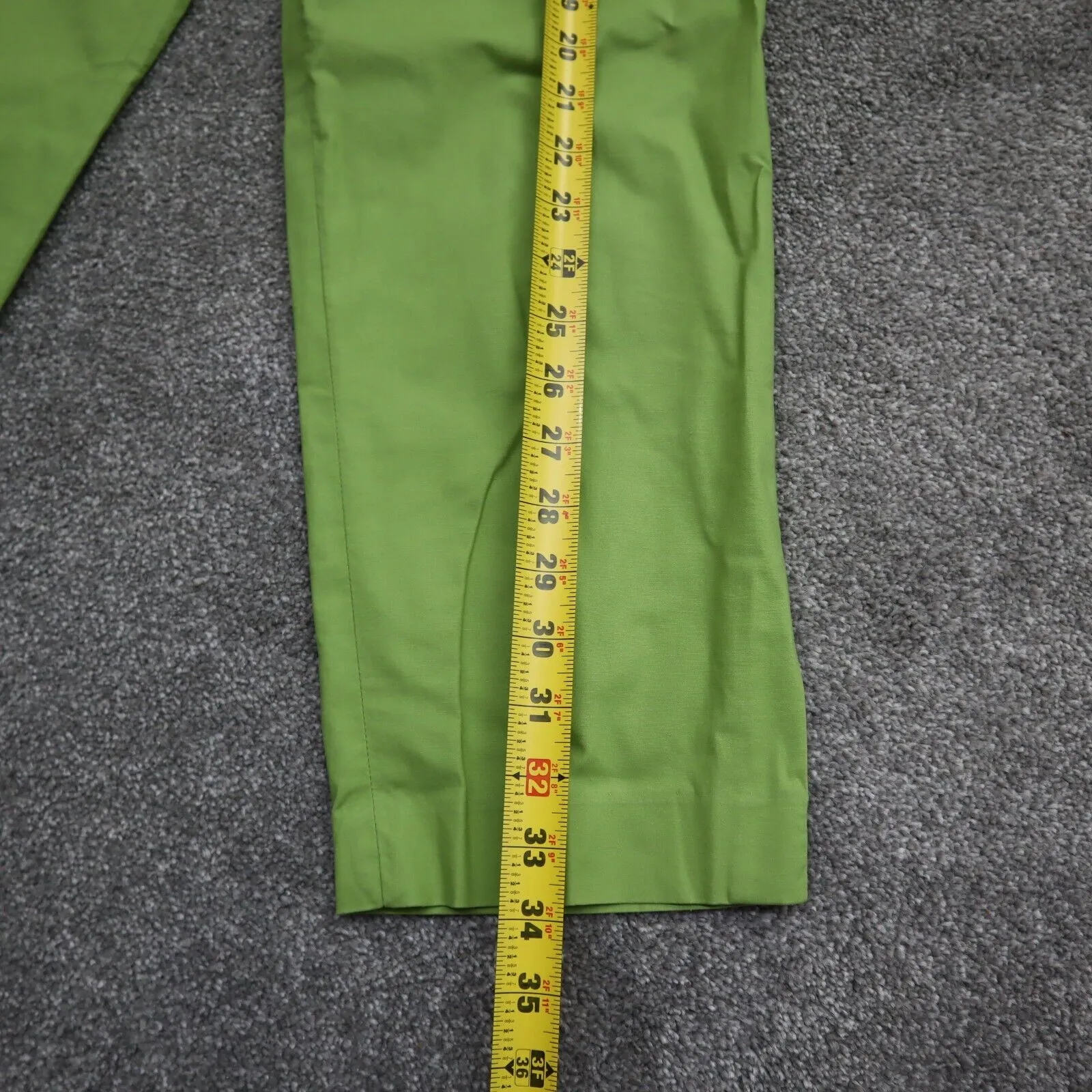 GAP Womens Skinny Ankle Chino Pants Mid Rise Pockets Flat Front Green Size 4