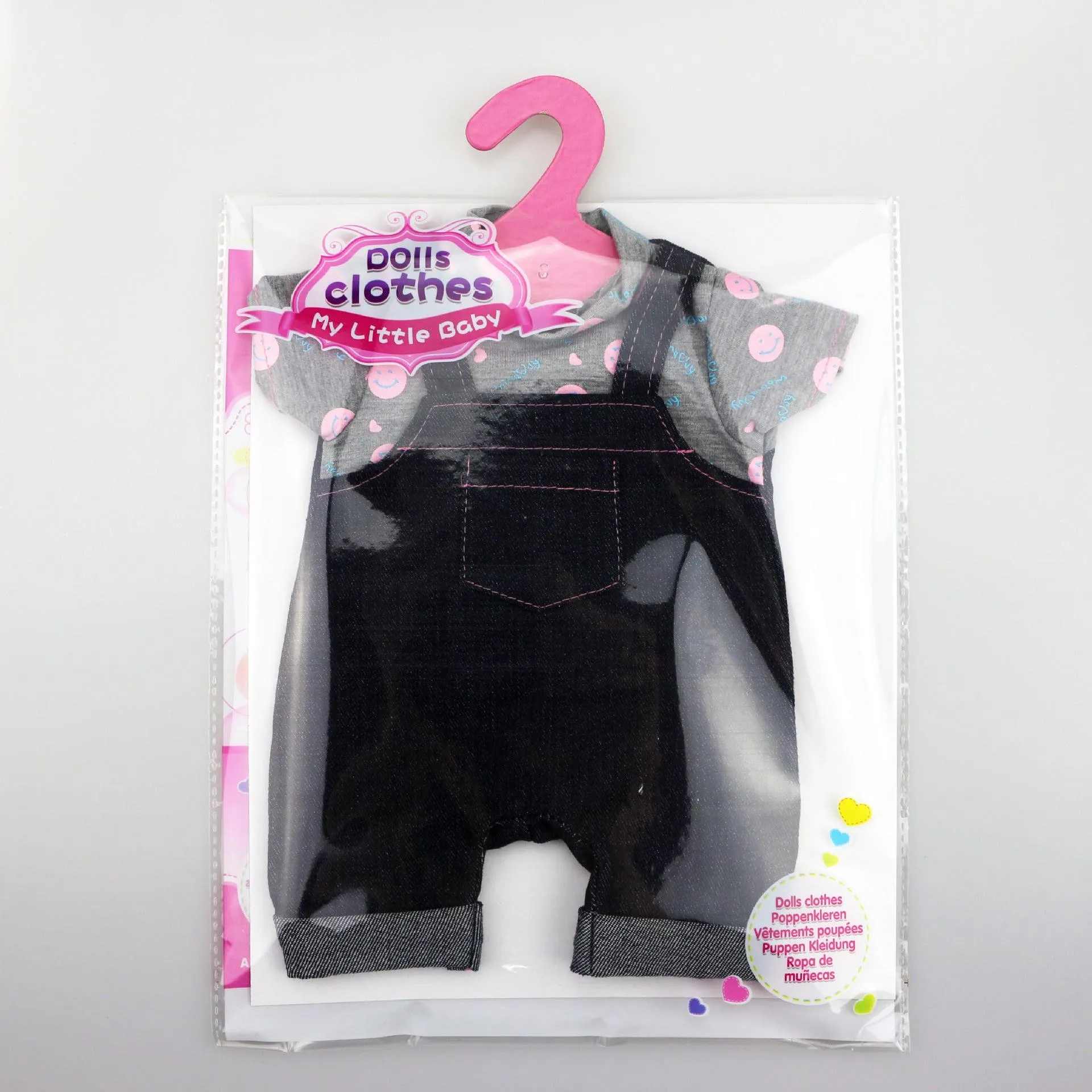 Girls Doll 43cm Doll Accessories Denim Jumpsuit Suspenders