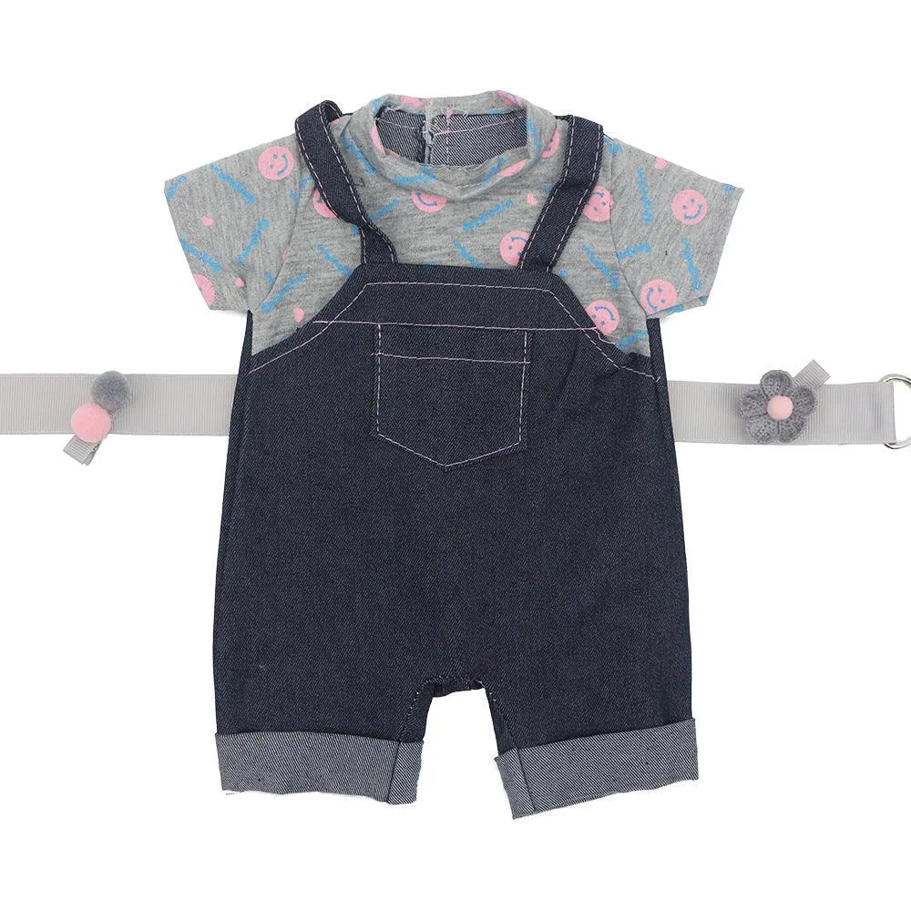 Girls Doll 43cm Doll Accessories Denim Jumpsuit Suspenders