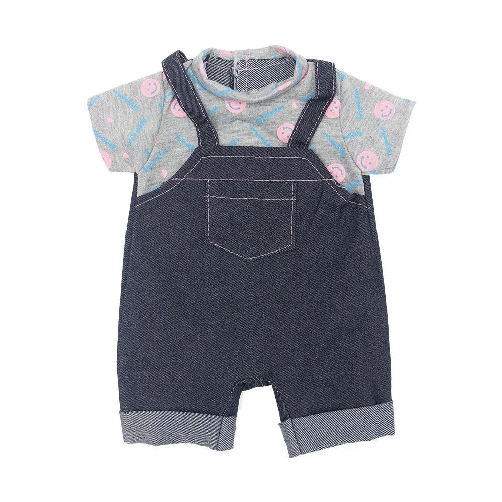 Girls Doll 43cm Doll Accessories Denim Jumpsuit Suspenders