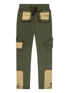 Green Nylon Joggers