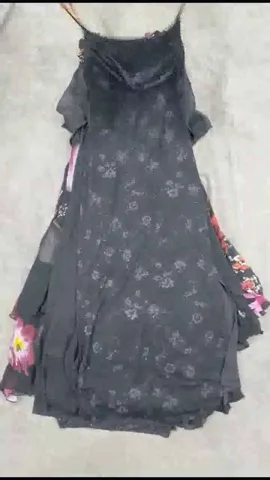 HE080 Y2K Italian Romantic Goth Midi Dress - 25 Pcs