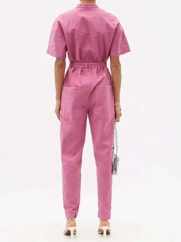 Isabel Marant Etundra Cotton and Linen-Blend Jumpsuit