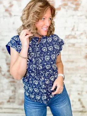 Kline Eyelet Button Up Top - FINAL SALE