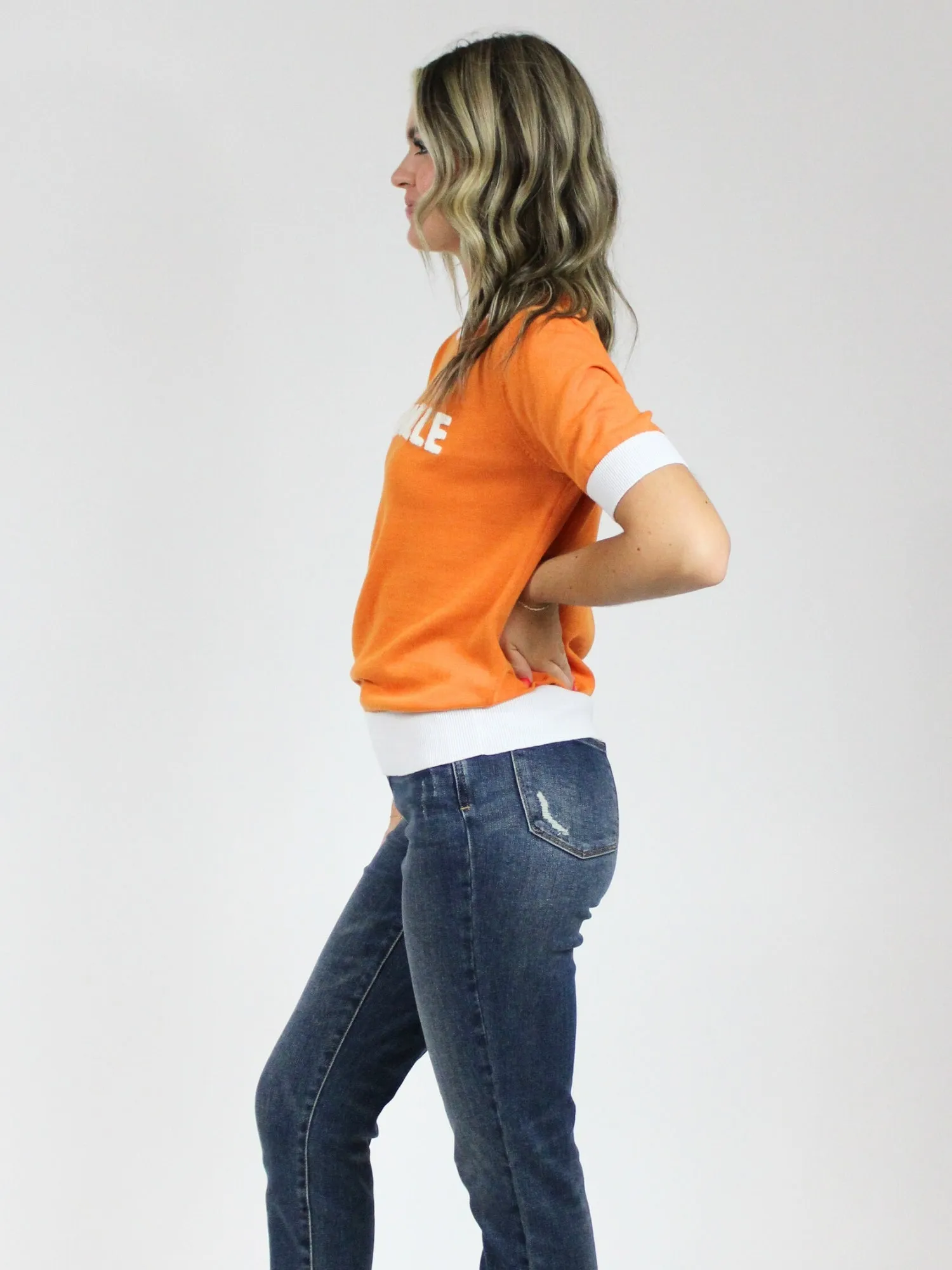 Knoxville Chenille Short Sleeve Sweater