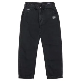 Krooked Eyes Denim Twill Pants - Black