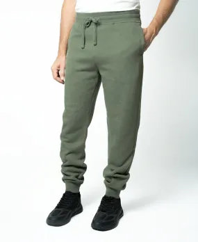 Lazer Mens Burnout Pants Fleece Jogger Sweatpants Thyme Green XXL