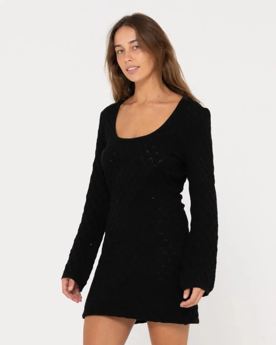 Leo Long Sleeve Knit Mini Dress