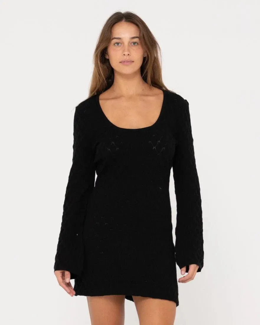 Leo Long Sleeve Knit Mini Dress