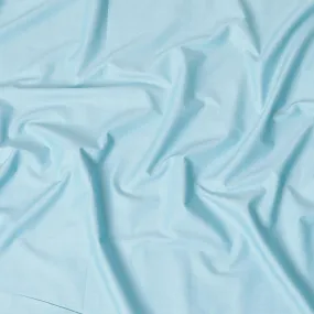 Light tiffany blue Italian 100% cotton shirting fabric in self design-D7100