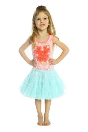 Little Mass Lace Heart Tutu Dress