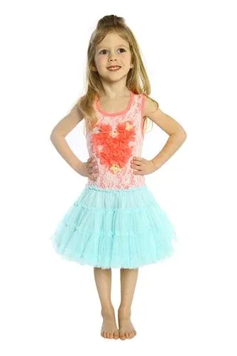 Little Mass Lace Heart Tutu Dress