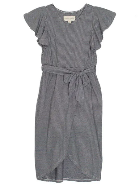Mabel   Honey Black Knit Midi Dress