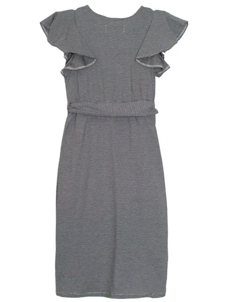 Mabel   Honey Black Knit Midi Dress
