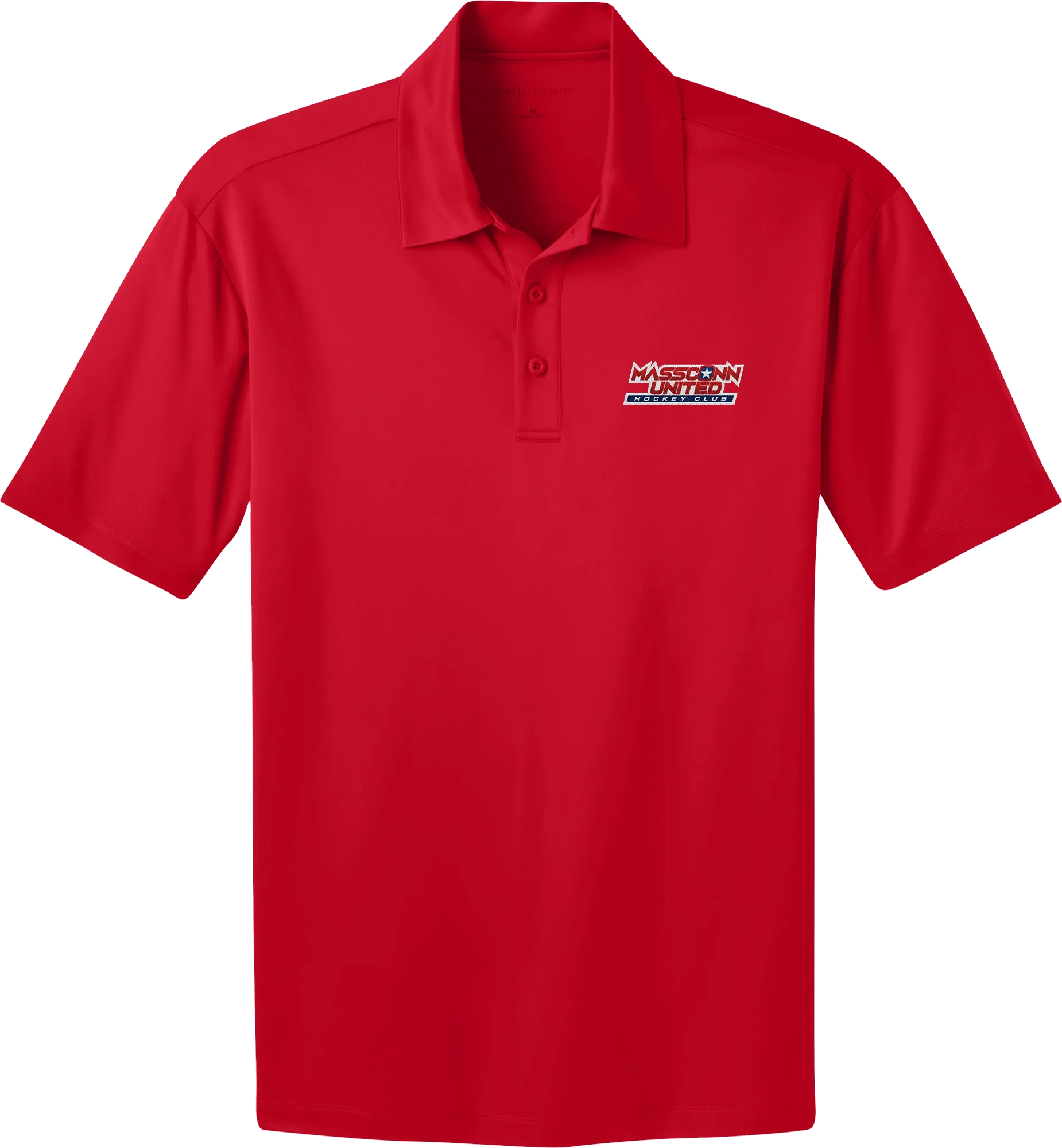 Mass Conn United Adult Silk Touch Performance Polo